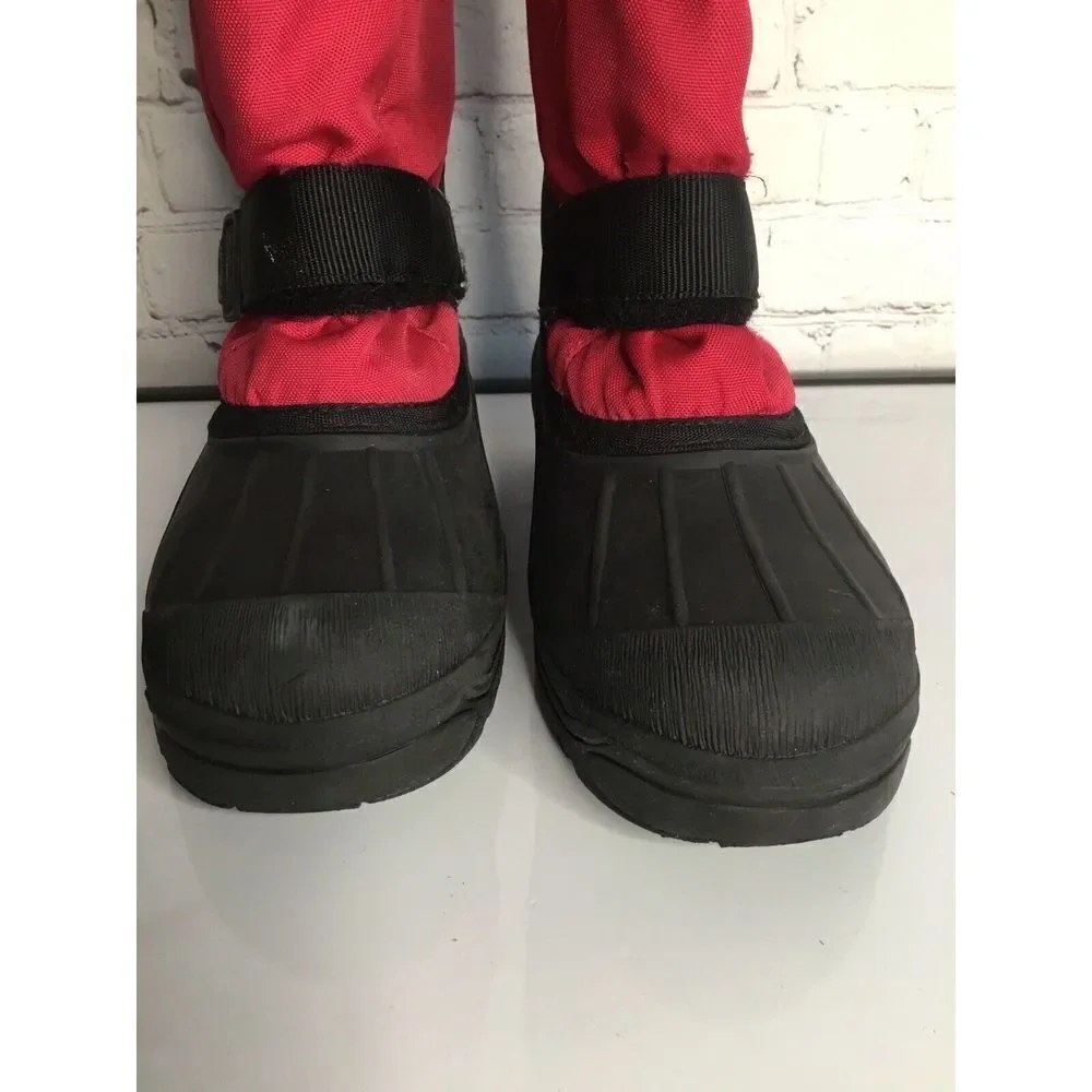 KAMIK Women's Kids Youth‎ size 5 Pink Magenta And Black Duck Winter Snow Boots